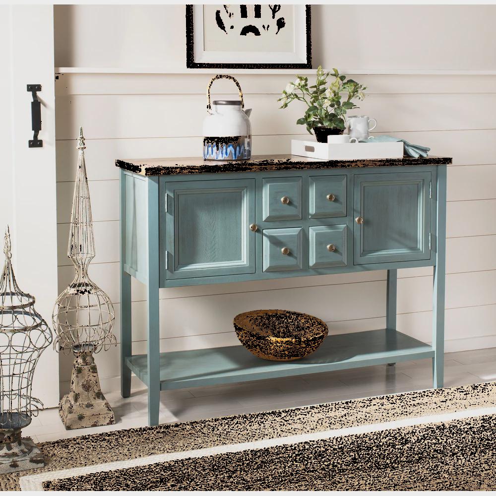 Safavieh Brighton French Blue Finish Storage Sideboard - 45.7