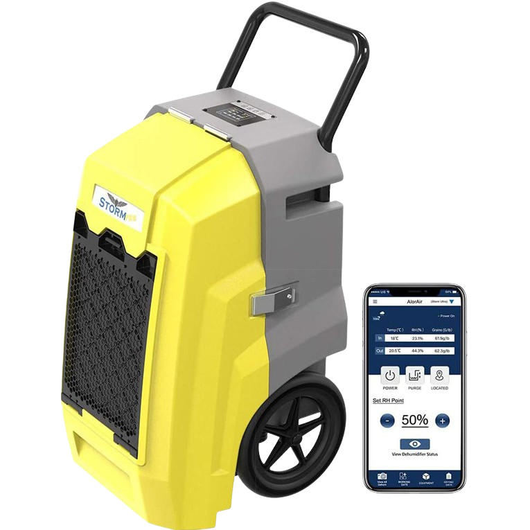 AlorAir Storm Pro 85 Pint Commercial WIFI Dehumidifier For Water Damage Restoration Smart App Control New