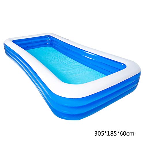 YU-NIYUT Rectangular Folding Multi-Layer Inflatable Garden Outdoor Oversized Family Swimming Pool