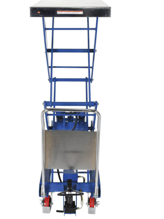 Vestil CART-1500-D-TS 1500 lb. Capacity Steel Hydraulic Elevating Cart Blue New