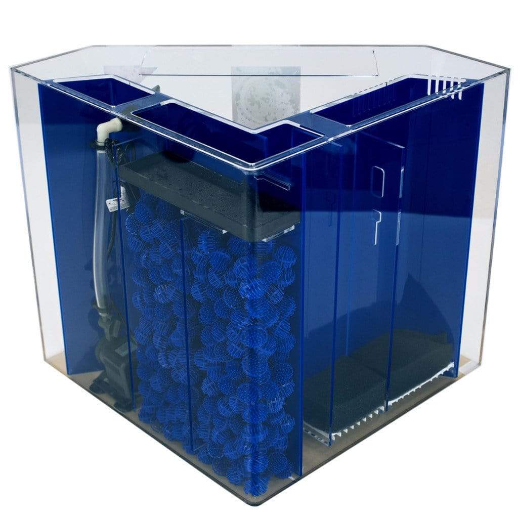 Clear For Life Corner UniQuarium 3-in-1 Pentagon Fresh or Saltwater Acrylic Aquarium