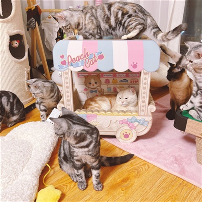 Dessert Cart Cardboard Cat Scratcher
