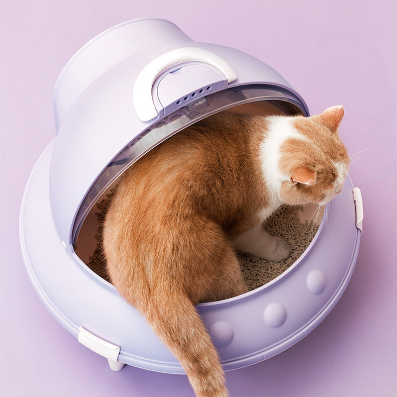 Spaceship Cat Litter Box