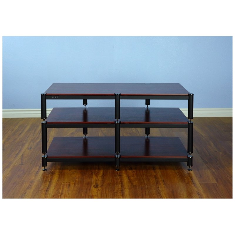 VTI BL Series TV Stand-Black / Black / Cherry