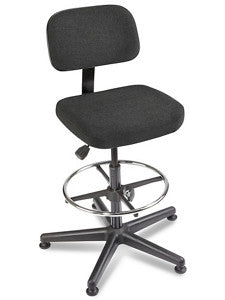 Work Stool - Fabric, Black