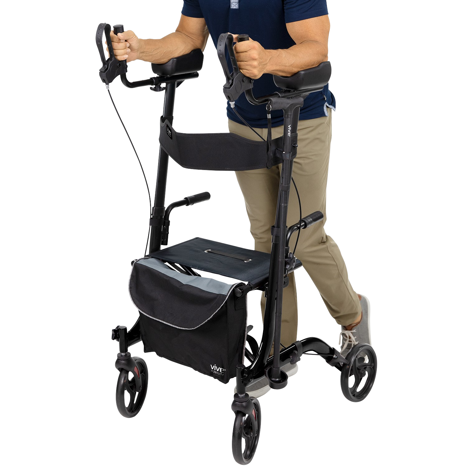 Vive Health MOB1033BLK Upright Walker Black New