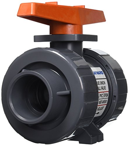 Hayward TB1250SE 2-1/2-Inch PVC TB Series Ball Valve with EPDM Seals and Socket End Connection