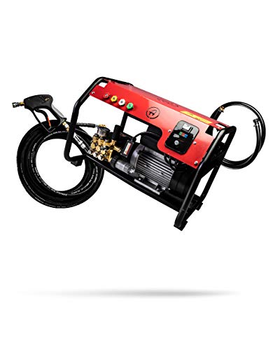 Adam's Pro-Series Pressure Washer - Professional Detailing Tool 110V Ultra Quiet Motor - Mount On Wall in Your Garage or Shop - Includes Sprayer Tips 60ft Steel Braided Hose & Snub Nose Trigger
