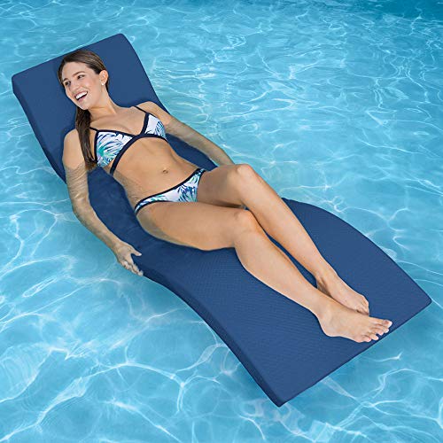 Pool Mate Floating in-Pool Luxury Lounge for Swimming Pools, Blue