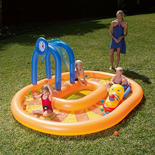 Longwei Children's pool Inflatable ocean Ball Pool baby Paddling pool Thicken Sand pool yellow 2-4 people