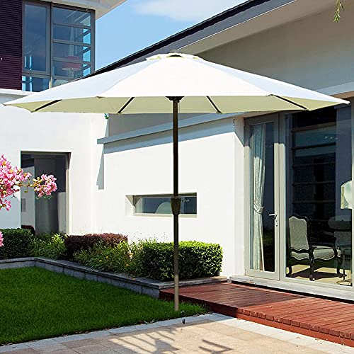 LKP Garden Patio Umbrella, Market Table Umbrella, Outdoor Sunbrella with Crank, Market Umbrella for Outside Pool Backyard Lawn Courtyard