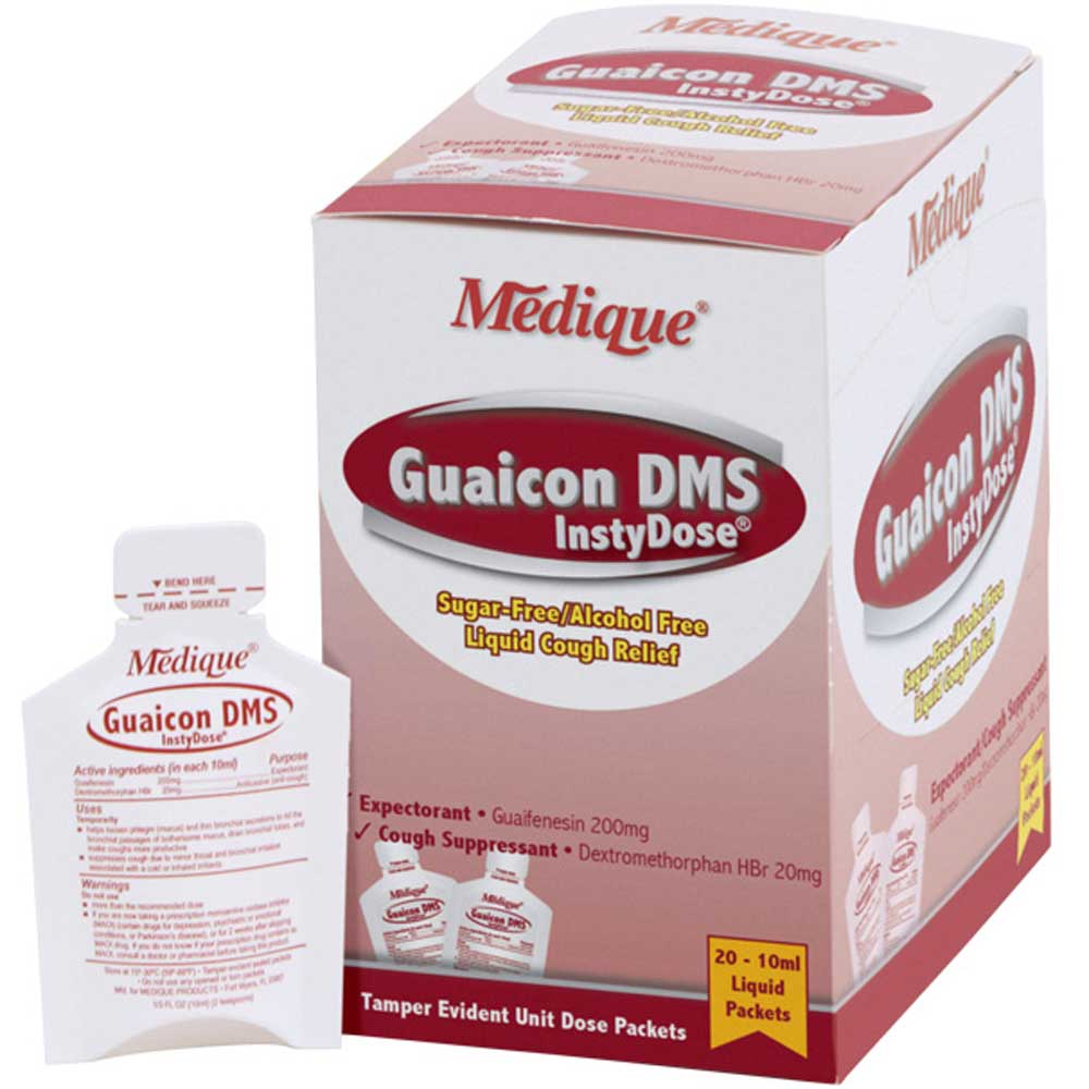 Medique Guaicon DMS Liquid Cough Medicine Packets - (20/box - 72 Boxes)