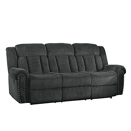 Lexicon Huddart Fabric Double Manual Reclining Sofa, 88