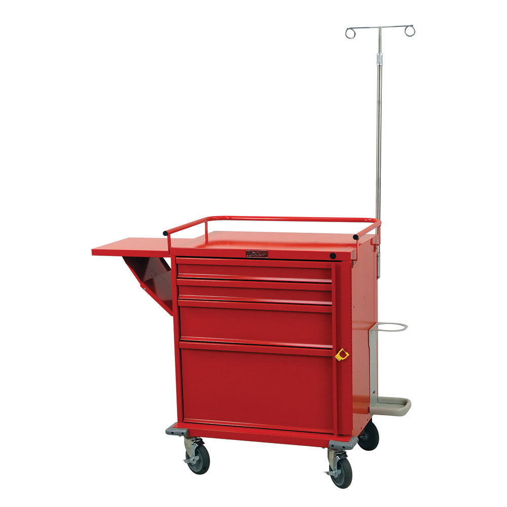 Harloff V-Series Line Emergency Cart, 4 Drawers, Specialty Package