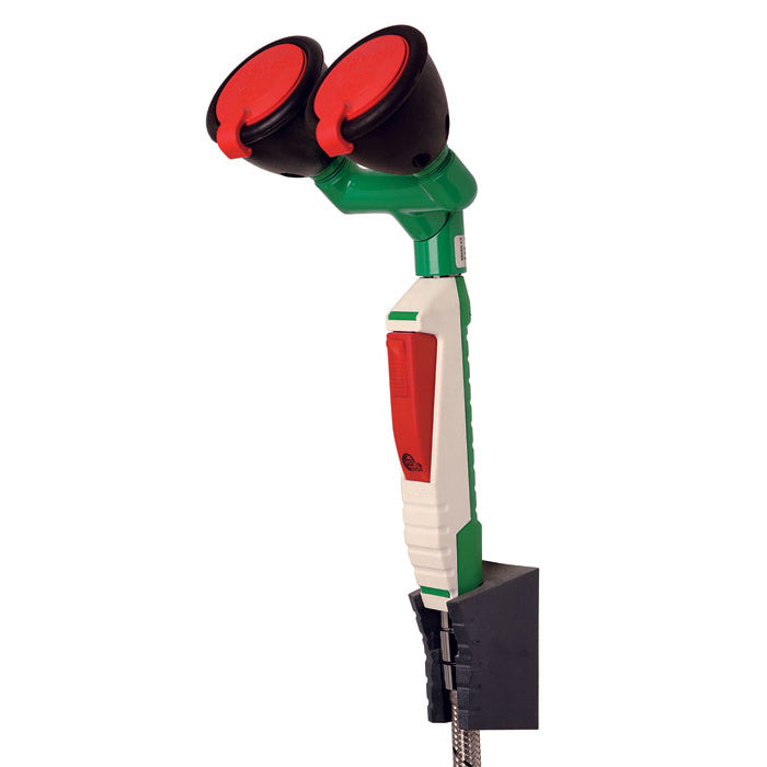 Justrite Wall Mount, Hughes Handheld Eye/Face Wash, (2) 45-Degree Nozzles