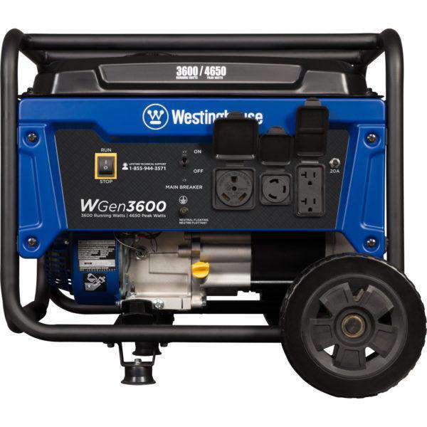 Westinghouse WGen3600 3600W/4650W Gas Portable Generator New