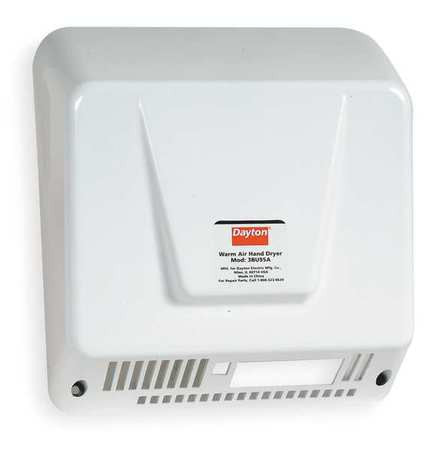 Hand Dryer, Fixed, Cast Aluminum