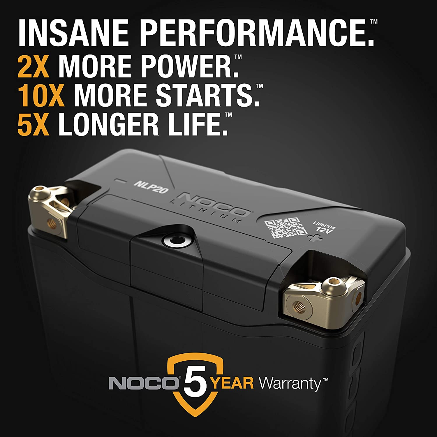 NOCO NLP20 12V 600A Lithium Powersport Battery New