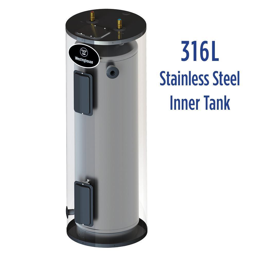 Westinghouse WER052C2X045N 52 Gal. Lifetime 4500W Electric Water Heater with Durable 316l Stainless Steel Tank New