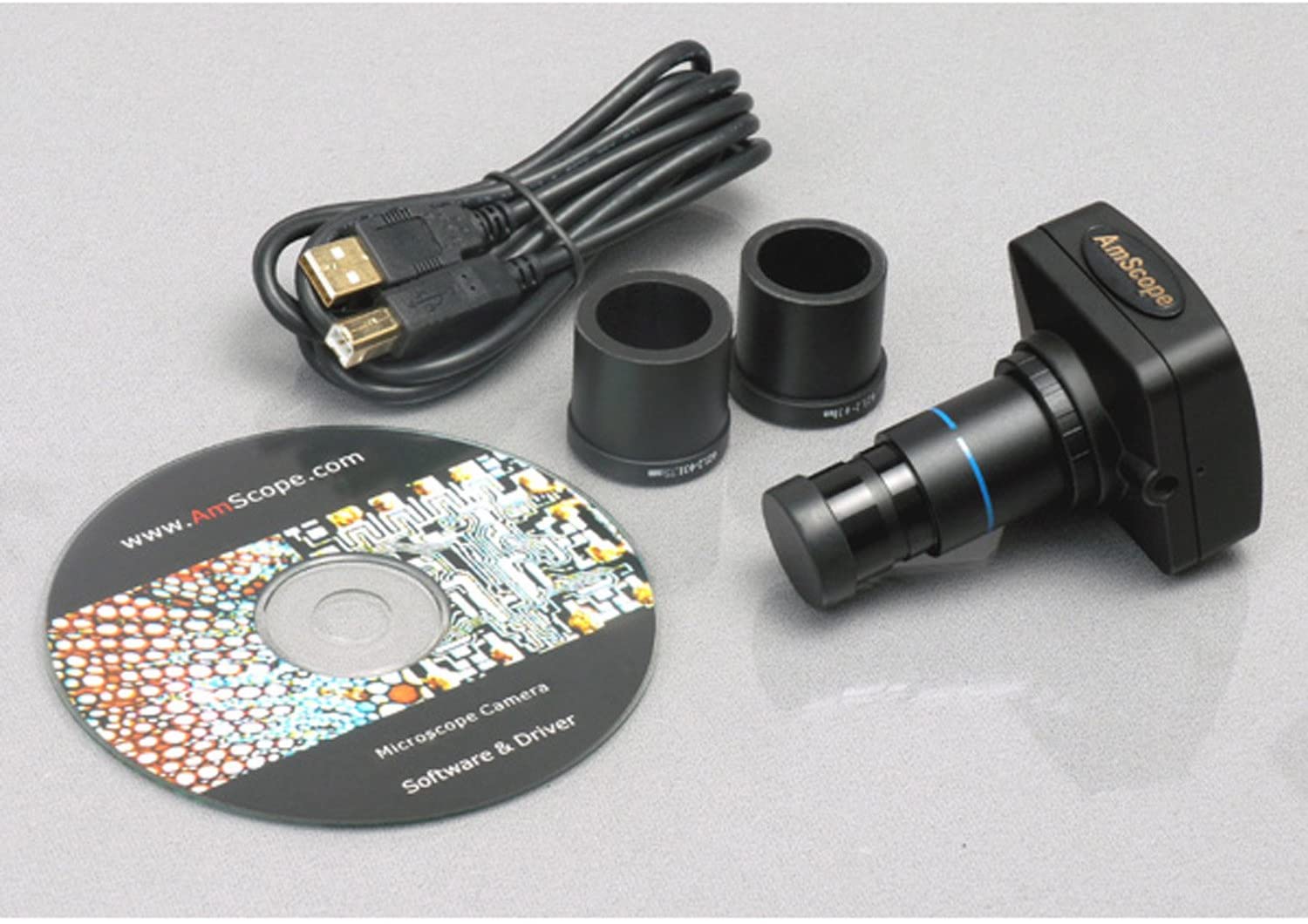 Amscope SE306R-PZ-3M 20X - 80X 3MP Digital Camera Compact Multi Lens Stereo Microscope New