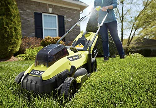 RYOBI 13 in. ONE+ 18-Volt Lithium-Ion Cordless Battery Walk Behind Push Lawn Mower - 4.0 Ah Battery/Charger Included