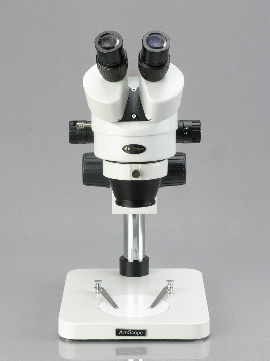 Amscope SM-1BSX-64S 3.5X - 45X Inspection Dissecting Zoom Power Stereo Microscope with 64 LED Light New