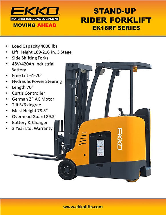Ekko EK18RF Stand-up Rider Forklift 216