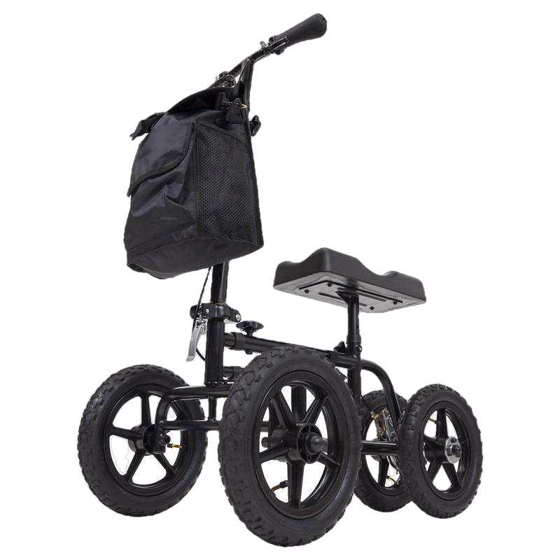 Vive Health MOB1019BLK All Terrain Steerable Knee Walker Black New