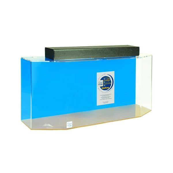 Clear For Life Flat Back Hexagon UniQuarium 3-in-1 Fresh or Saltwater Acrylic Aquarium