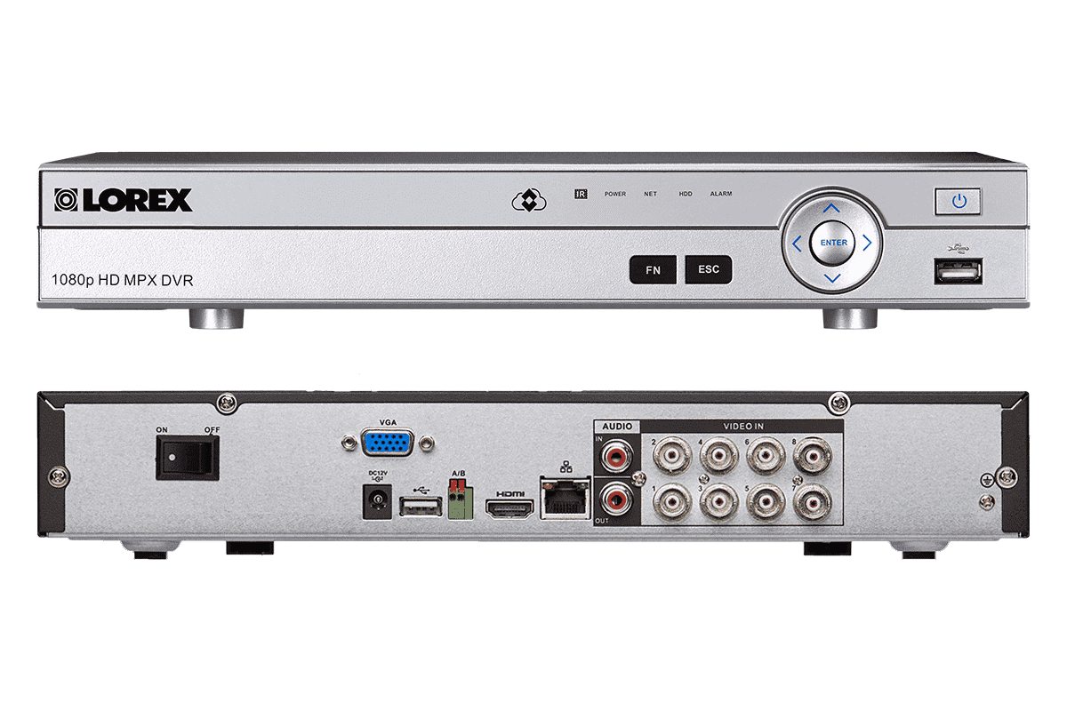 Lorex LW84MW HD 4 Camera 8 Channel DVR and Monitor Indoor/Outdoor Surveillance Security System New