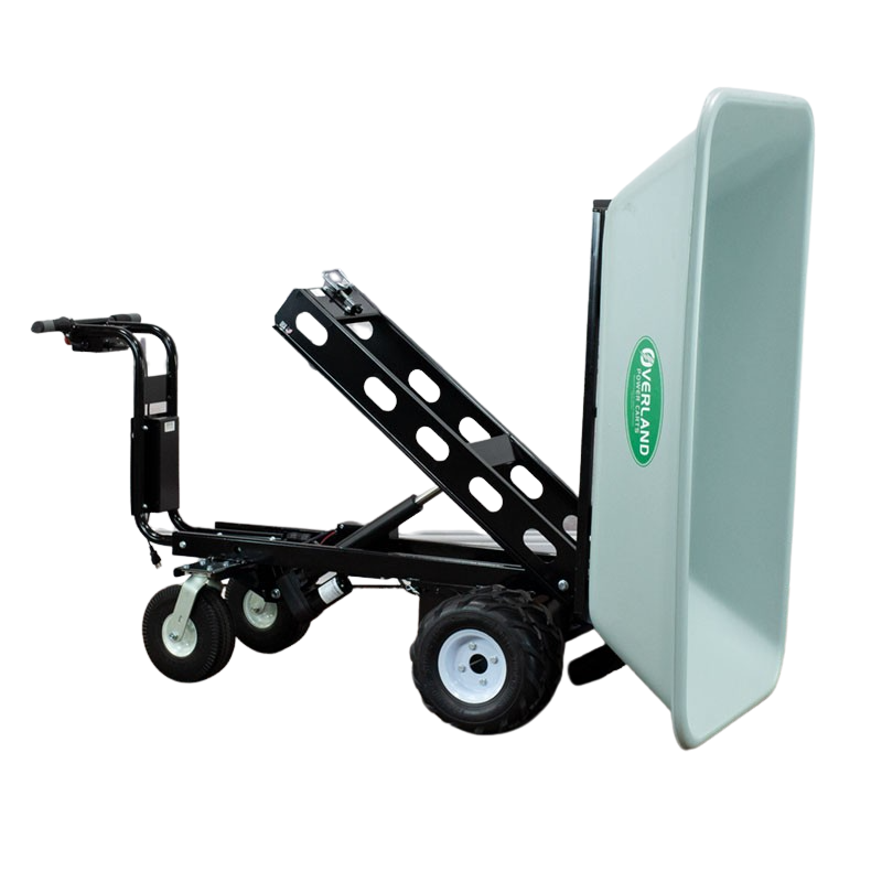 Overland Electric Powered Wagon 9 cu. ft. Hopper With Power Dump New