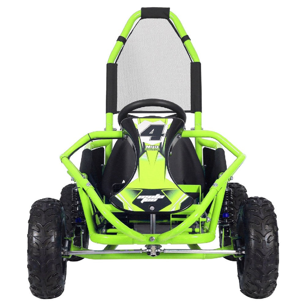 MotoTec Mud Monster Kids Electric 48v 1000w Blue Go Kart Full Suspension