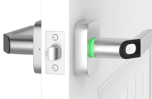 U-Tec UL1 Bluetooth Enabled Fingerprint and Key Fob Smart Lock Satin Nickel New