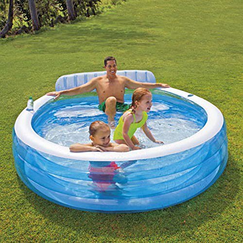 Family Swimming Pool Backrest Inflatable Baby Swimming Pool Ocean Ball Pool Child Adult Large 4-5 People