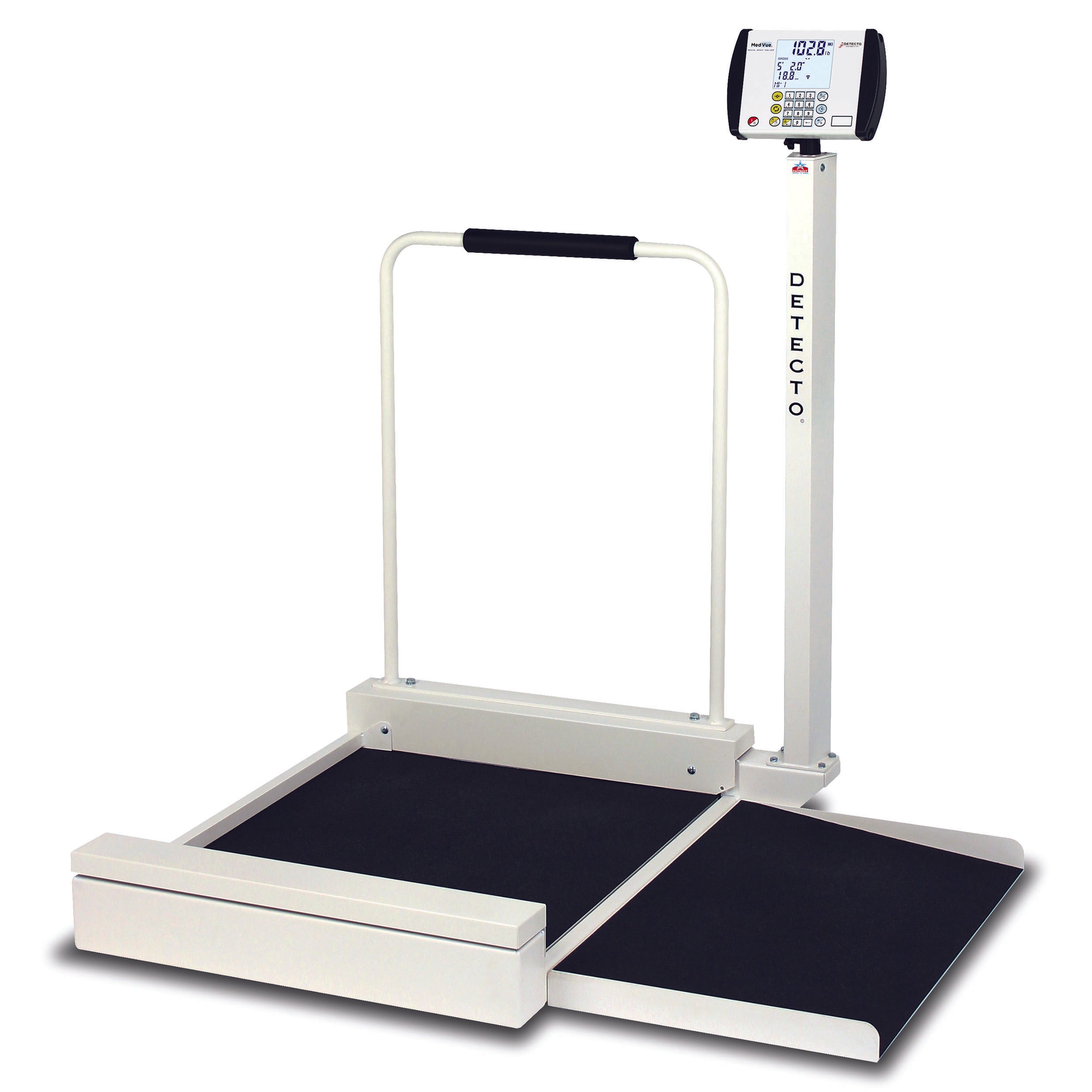Detecto 6495 Stationary Heavy-Duty Wheelchair Scale