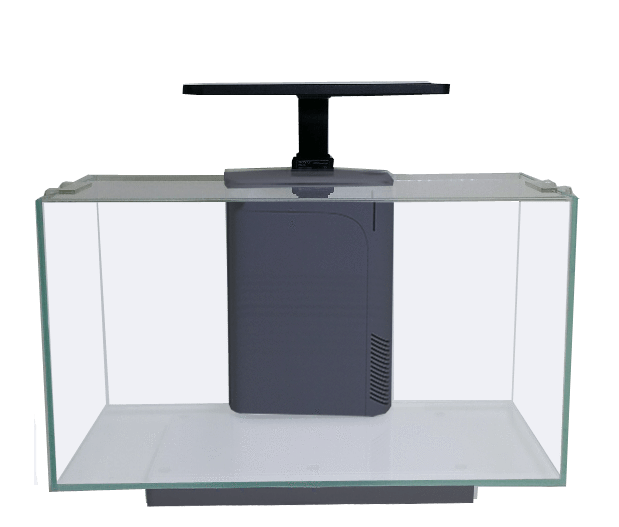 JBJ 10 Gallon Desktop Flat Panel - Freshwater Glass Aquarium w/ Filter and LEDs (RL-10-FP)