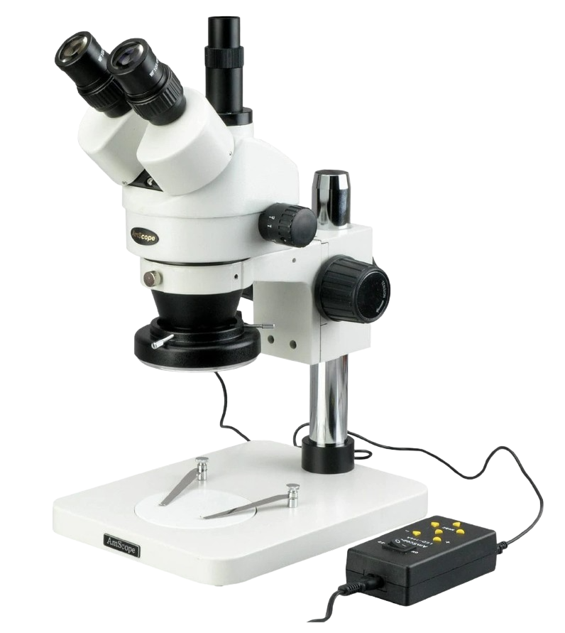 Amscope SM-1TS-144A Trinocular Inspection Zoom Stereo Microscope with 144 LED 4 Zone Light New