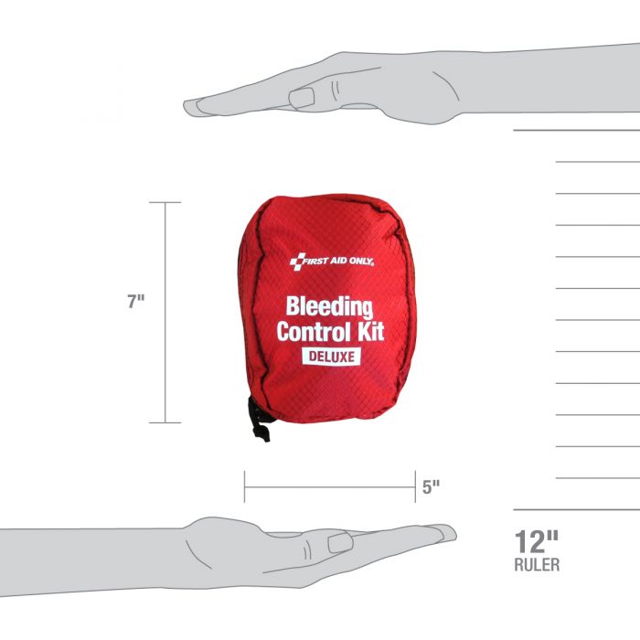 First Aid Kit Deluxe Pro Bleeding Control Kit (Case of 2)