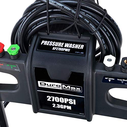 Duromax XP2700PWS 2.3 GPM 5 HP Gas Engine Pressure Washer, 2700 PSI