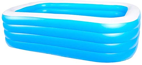 WUAZ Family Interaction Swimming Pool,Inflatable Kiddie Pool, Blow UP Swimming Pool for Outdoor, Backyard, Above Ground, Garden, Adults, Famlily,3.18M/4 Layers/8 People
