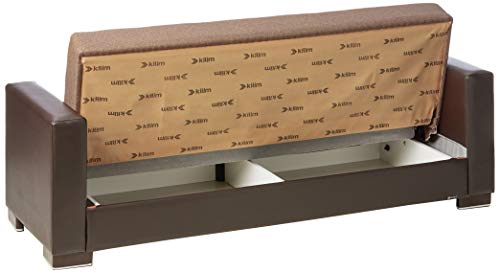 Ottomanson Sofa, 88 x 38 X 36, Brown