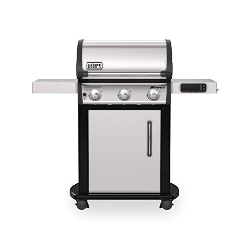 Weber Spirit SX315 Smart Gas BBQ, 3 Burners, Liquid Propane, Stainless Steel (46502401)