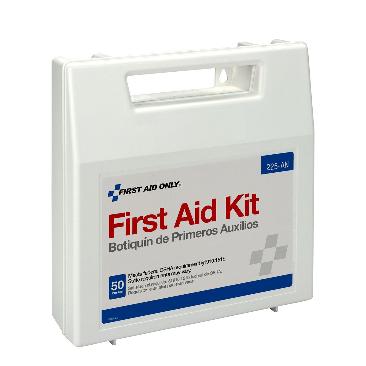 First Aid Only 50 Person First Aid Kit, Plastic Case with Dividers (5 per order)
