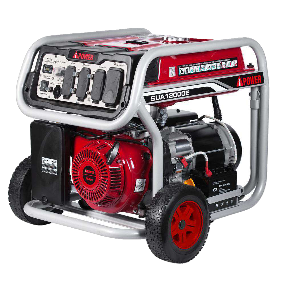 A-iPower SUA12000E 9000W/12000W Electric Start Gas Generator New