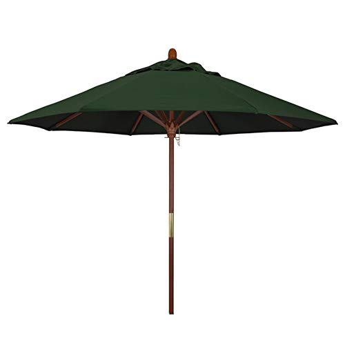 ZXL Patio Umbrellas 2.1m/7ft Outdoor Deck Umbrella, Garden Parasol with Sturdy Wooden Frame, Perfect for Yard, Beach, Camping, Swimming Pool