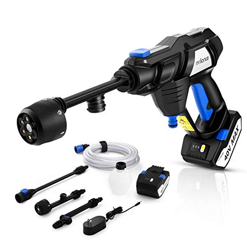 mrliance Battery Power Washer, Portable Power Washer Cleaner ,Cordless Pressure Washer Surface Cleaner, 40V Power Electric Pressure Washer with Accessories Kit Battery and Charger Included