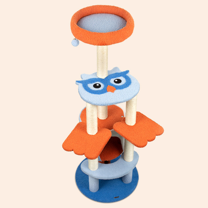 Owl Pattern Cat Tree