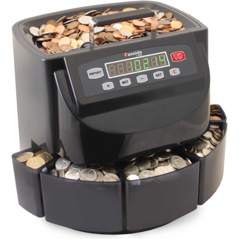 Cassida Coin Counter-Sorter-Wrapper C200