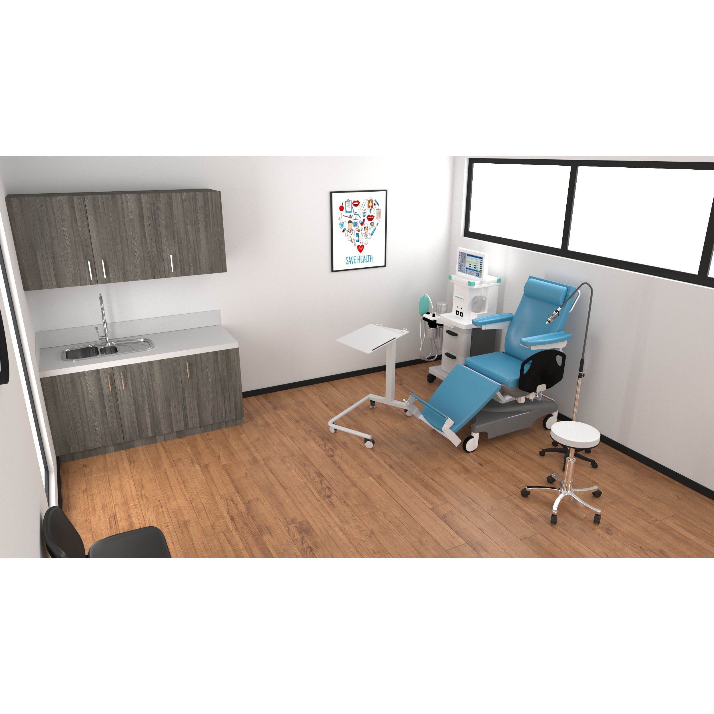 HNT Medical Dialysis and Chemotherapy Power Exam Chair