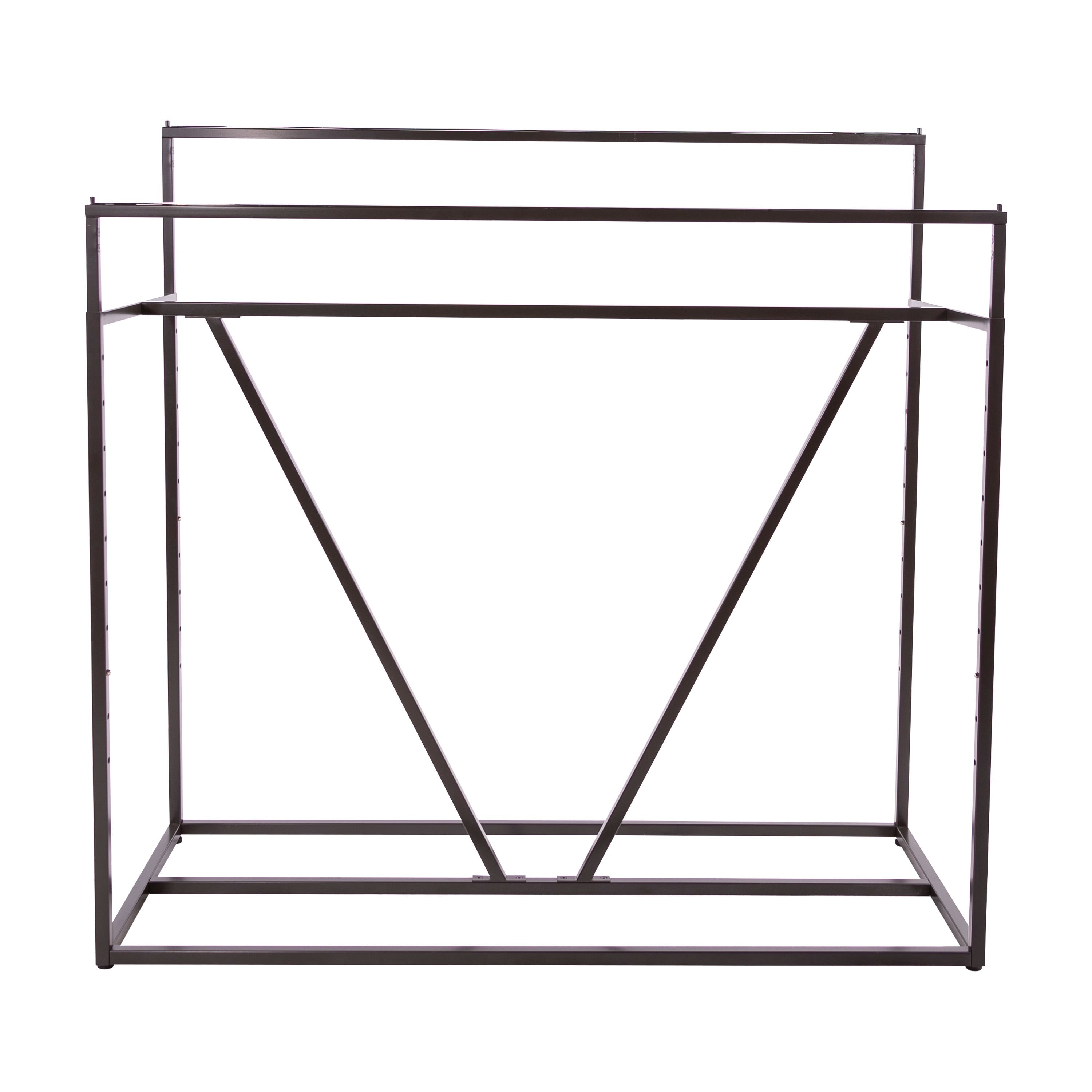 Econoco Linea Double Bar Apparel Rack with V-Brace